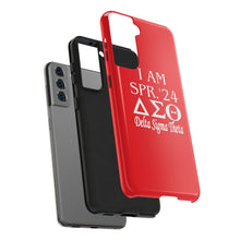 Load image into Gallery viewer, Phone Case in Red with I AM SPR. &#39;24 DST Theme in White
