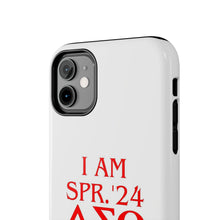 Load image into Gallery viewer, Phone Case in White the I AM SPR. &#39;24 DST Theme in Red
