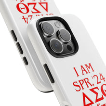 Load image into Gallery viewer, Phone Case in White the I AM SPR. &#39;24 DST Theme in Red
