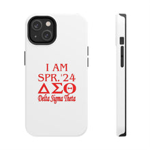 Load image into Gallery viewer, Phone Case in White the I AM SPR. &#39;24 DST Theme in Red
