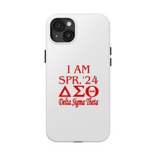 Load image into Gallery viewer, Phone Case in White the I AM SPR. &#39;24 DST Theme in Red
