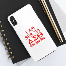 Load image into Gallery viewer, Phone Case in White the I AM SPR. &#39;24 DST Theme in Red
