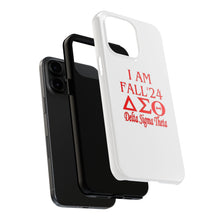 Load image into Gallery viewer, Phone Case in White with I AM FALL &#39;24 DST Theme in Red
