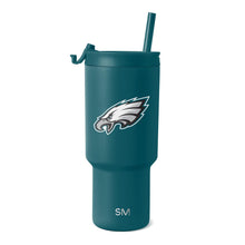 Load image into Gallery viewer, Simple Modern Officially Licensed NFL Philadelphia Eagles 30 oz Tumbler with Flip Lid and Straws | Insulated Cup Stainless Steel | Gifts for Men Women | Trek Collection | Philadelphia Eagles
