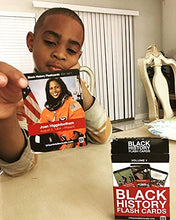 Load image into Gallery viewer, Urban Intellectuals Black History Flashcards - Volume 1 Famous Black Cultural Holiday Trivia Playing Cards Educational Activity for Adults Classroom
