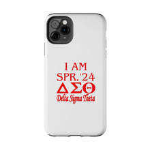 Load image into Gallery viewer, Phone Case in White the I AM SPR. &#39;24 DST Theme in Red
