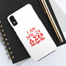 Load image into Gallery viewer, Phone Case in White the I AM SPR. &#39;24 DST Theme in Red
