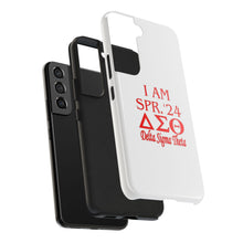 Load image into Gallery viewer, Phone Case in White the I AM SPR. &#39;24 DST Theme in Red
