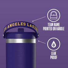 Load image into Gallery viewer, Hydrapeak x NBA Officially Licensed Los Angeles Lakers 32 oz Nomad Tumbler with Handle and Straw Lid, Leakproof Stainless Steel Water Bottle
