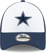 Load image into Gallery viewer, New Era NFL The League 9FORTY Adjustable Hat Cap One Size Fits All (US, Alpha, One Size, Dallas Cowboys White Navy)
