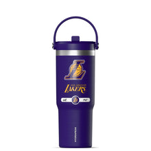 Load image into Gallery viewer, Hydrapeak x NBA Officially Licensed Los Angeles Lakers 32 oz Nomad Tumbler with Handle and Straw Lid, Leakproof Stainless Steel Water Bottle

