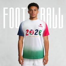 Load image into Gallery viewer, TeeTea Soccer Jersey Size S-L, 2026 North America Soccer Cup Merchandise, Soccer Fan Jersey Breathable, Team USA (US, Alpha, Medium, Tri-Nations Unity 2026 Pride Jersey (Canada Edition))

