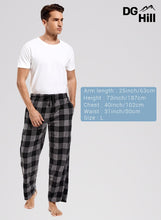 Load image into Gallery viewer, DG Hill Flannel Pajama Pants - PJ Pants Fleece Lounge Pant with Pockets Matching PJS - Plaid Pajamas Sleepwear Winter PJ Bottoms Adult Fuzzy PJS
