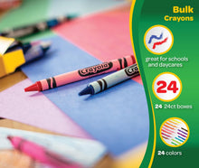 Load image into Gallery viewer, Crayola Crayons Bulk (24 Packs), Kids Back to School Essentials, Teacher Classroom Must Haves, Bulk School Supplies for Preschool &amp; Kindergarten
