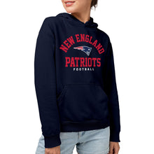 Load image into Gallery viewer, Junk Food Clothing x NFL - New England Patriots - Classic Team Logo - Unisex Adult Pullover Fleece Hoodie for Men and Women - Size Large

