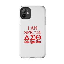 Load image into Gallery viewer, Phone Case in White the I AM SPR. &#39;24 DST Theme in Red
