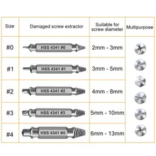 Load image into Gallery viewer, Gifts for Men,Damaged Screw Extractor Set-Christmas Stocking Stuffers for Men Adults Him,Mens Gifts for Dad,Husband,Stripped Screws Nuts &amp; Bolts Drill Bit Tools for Easy Removal of Rusty Broken Screw
