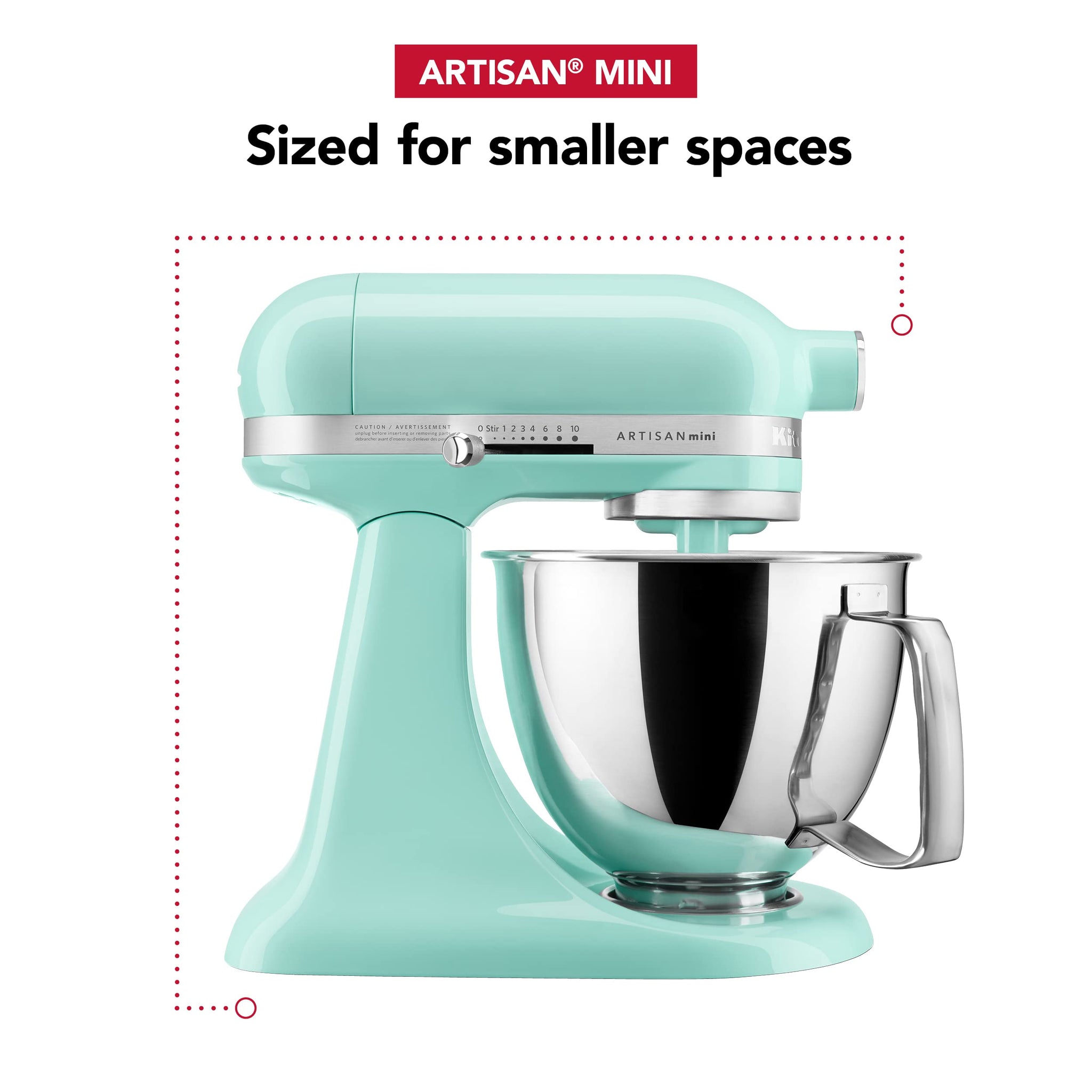KitchenAid Artisan Mini 3.5 Quart Tilt-Head Stand Mixer - KSM3316X