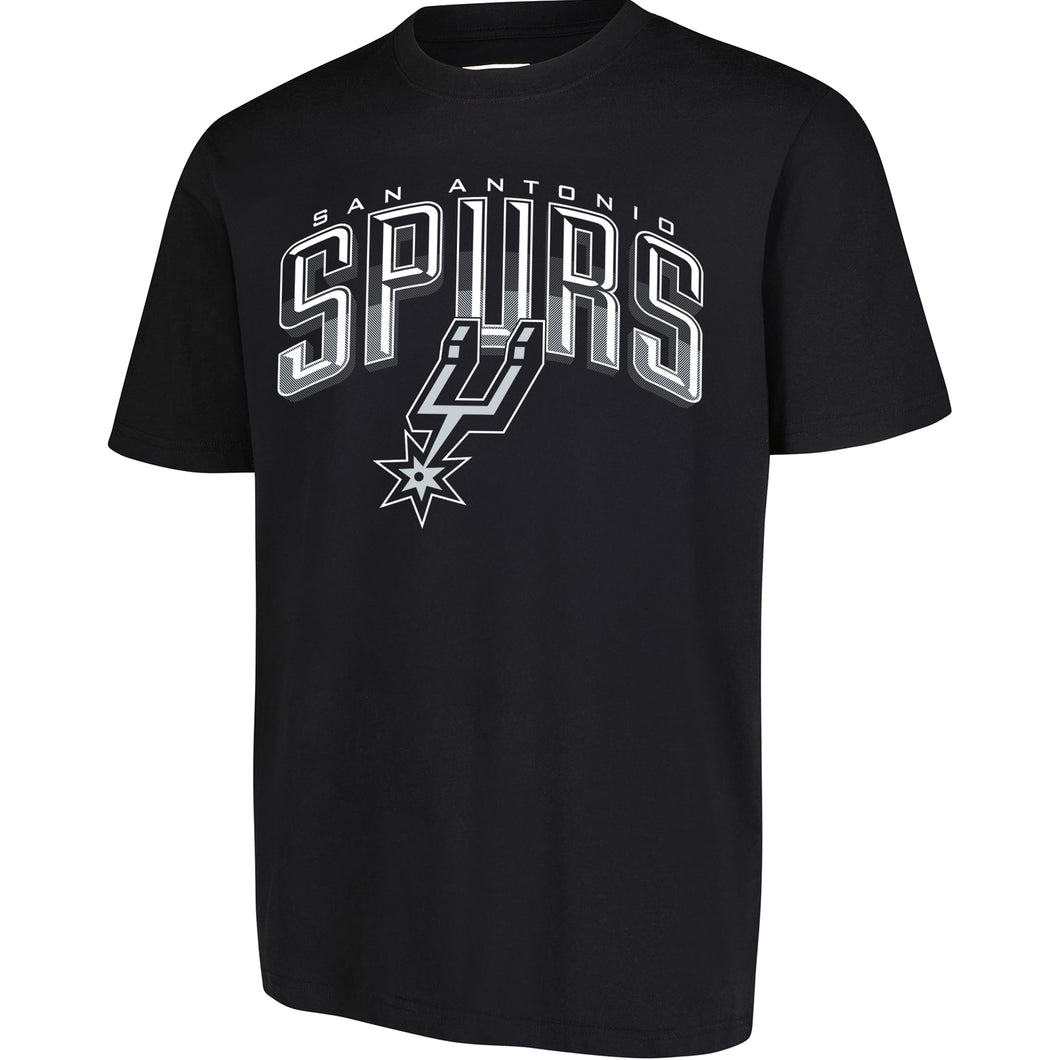 Ultra Game NBA Official Men’s Super Soft Supreme T-Shirt - Unisex, San Antonio Spurs, Black, Large
