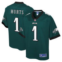 Load image into Gallery viewer, Men&#39;s Jalen Hurts Midnight Green Philadelphia Eagles Big &amp; Tall Pro Line Jersey
