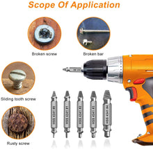 Load image into Gallery viewer, Gifts for Men,Damaged Screw Extractor Set-Christmas Stocking Stuffers for Men Adults Him,Mens Gifts for Dad,Husband,Stripped Screws Nuts &amp; Bolts Drill Bit Tools for Easy Removal of Rusty Broken Screw
