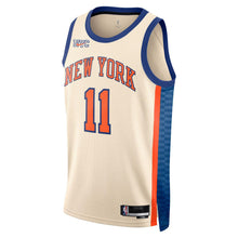 Load image into Gallery viewer, Jalen Brunson New York Knicks NBA Kids Youth 8-20 Ivory Cream City Edition Swingman Jersey (US, Numeric, 10, 12, Regular, Cream)
