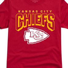 Load image into Gallery viewer, Junk Food Clothing x NFL - Kansas City Chiefs - Bold Logo - Unisex Adult Short Sleeve Fan T-Shirt for Men and Women - Size XX-Large
