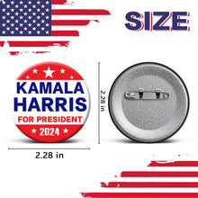 Load image into Gallery viewer, Kamala Harris 2024 for President Pins Button Harris Presidential Election Button Set of 6 Harris 2024 Campaign Button Pins For Men Women Comma La Merchandise 2.3 Inches
