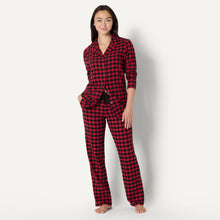 Load image into Gallery viewer, Amazon Essentials Women's Matching Holiday Family Pajama Sets, Classic Buffalo Check, X-Large
