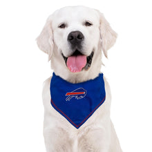 Load image into Gallery viewer, Pets First NFL Buffalo Bills TIE Bandana, Large/X-Large. Dog Bandana Scarf Bib for Pet Cat Dog. The Ultimate Game-Day, Party Bandana (BUF-3550-L-XL)
