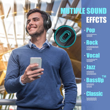 Load image into Gallery viewer, BERIBES Bluetooth Headphones Over Ear, 65H Playtime and 6 EQ Music Modes Wireless Headphones with Microphone, HiFi Stereo Foldable Lightweight Headset, Deep Bass for Home Office Cellphone PC Ect.
