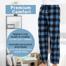 Load image into Gallery viewer, DG Hill Flannel Pajama Pants - PJ Pants Fleece Lounge Pant with Pockets Matching PJS - Plaid Pajamas Sleepwear Winter PJ Bottoms Adult Fuzzy PJS
