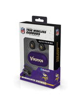 Load image into Gallery viewer, SOAR NFL True Wireless Earbuds, Minnesota Vikings
