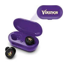 Load image into Gallery viewer, SOAR NFL True Wireless Earbuds, Minnesota Vikings
