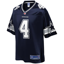 Load image into Gallery viewer, NFL PRO LINE Men&#39;s Dak Prescott Navy Dallas Cowboys Team Player Jersey
