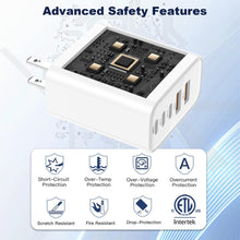 Load image into Gallery viewer, USB C Charger Block, 5 in 1 Single 25W Max iPhone Charger, PD 3.0 60W Charging Blocks, QC 2A USB Wall Charger for iPhone 17 16 15 14 13 12 Pro Max, iPad, iPod, Samsung, AirPods Pro, Apple Watch Series
