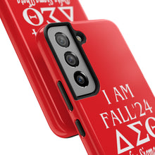 Load image into Gallery viewer, Phone Case in Red with I AM FALL &#39;24 DST Theme in White
