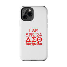 Load image into Gallery viewer, Phone Case in White the I AM SPR. &#39;24 DST Theme in Red
