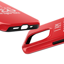 Load image into Gallery viewer, Phone Case in Red with I AM FALL &#39;24 DST Theme in White
