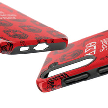 Load image into Gallery viewer, Phone Case in Red with DST Crest in Black with DST Small Business Owner Theme
