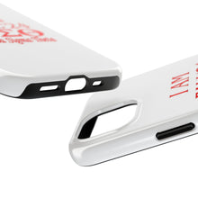 Load image into Gallery viewer, Phone Case in White with I AM FALL &#39;24 DST Theme in Red
