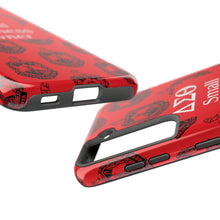 Load image into Gallery viewer, Phone Case in Red with DST Crest in Black with DST Small Business Owner Theme
