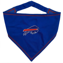 Load image into Gallery viewer, Pets First NFL Buffalo Bills TIE Bandana, Large/X-Large. Dog Bandana Scarf Bib for Pet Cat Dog. The Ultimate Game-Day, Party Bandana (BUF-3550-L-XL)
