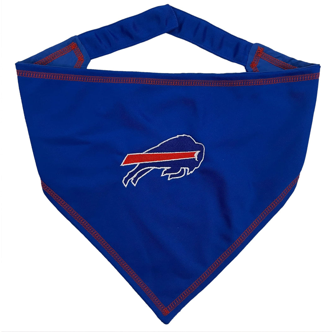 Pets First NFL Buffalo Bills TIE Bandana, Large/X-Large. Dog Bandana Scarf Bib for Pet Cat Dog. The Ultimate Game-Day, Party Bandana (BUF-3550-L-XL)