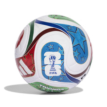 Load image into Gallery viewer, Adidas Unisex-Adult World Cup League Soccer Ball, White/Team Royal Blue/Solar Blue/Power Red, 4

