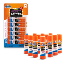 Load image into Gallery viewer, Elmer&#39;s Disappearing Purple School Glue Sticks Washable 6 Grams 12 Count
