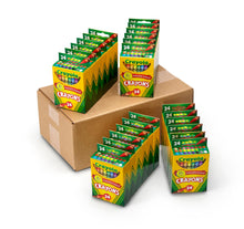 Load image into Gallery viewer, Crayola Crayons Bulk (24 Packs), Kids Back to School Essentials, Teacher Classroom Must Haves, Bulk School Supplies for Preschool &amp; Kindergarten
