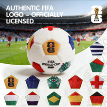 Load image into Gallery viewer, MESUCA FIFA World Cup 2026 Soccer Ball Plush Toy, 4.72" Mini Soccer Ball for Bag Charms, Kids Gift, World Cup 2026 Merchandise Fan Accessory
