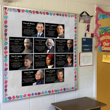 Load image into Gallery viewer, Arosche Black History Month Decorations Posters 10pc Famous African American Posters Celebration Motivational Learning Charts for Home, School, Classroom, Bulletin Board, Wall, Hallway Decor

