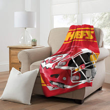 Load image into Gallery viewer, Northwest NFL Kansas City Chiefs 46x60 Micro Raschel Run Design RolledBlanket, Team Colors, One Size (1NFL059050007RET)
